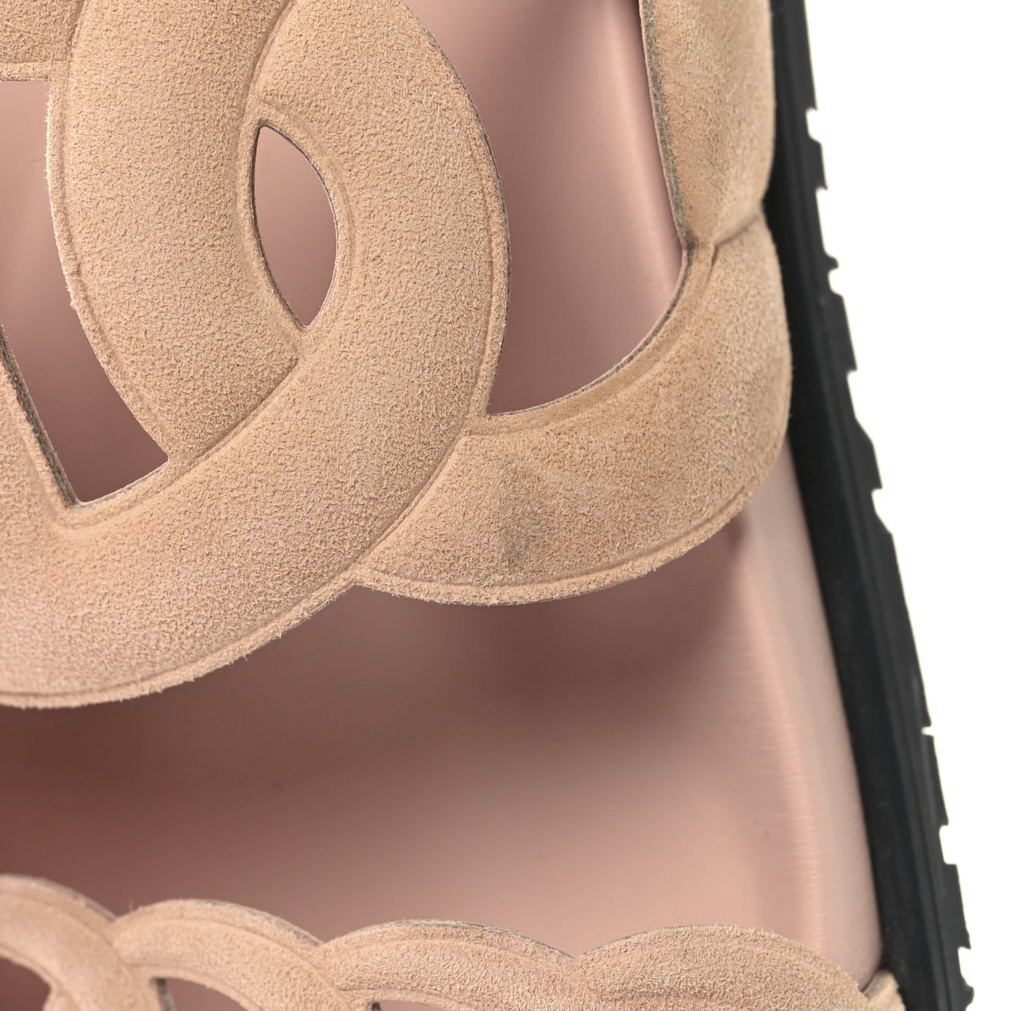 Suede Goatskin Extra Sandals 36 Rose Opaline