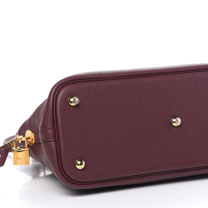 Hermes Taurillon Clemence Bolide 31 Bordeaux 7 of 11