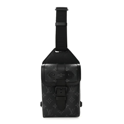 Louis Vuitton Monogram Eclipse Saumur Slingbag Black 1 of 10