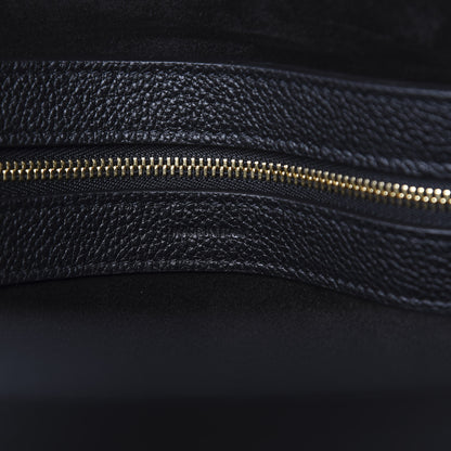 Celine Soft Grained Calfskin Medium Belt Cabas Phantom Black 6 of 9