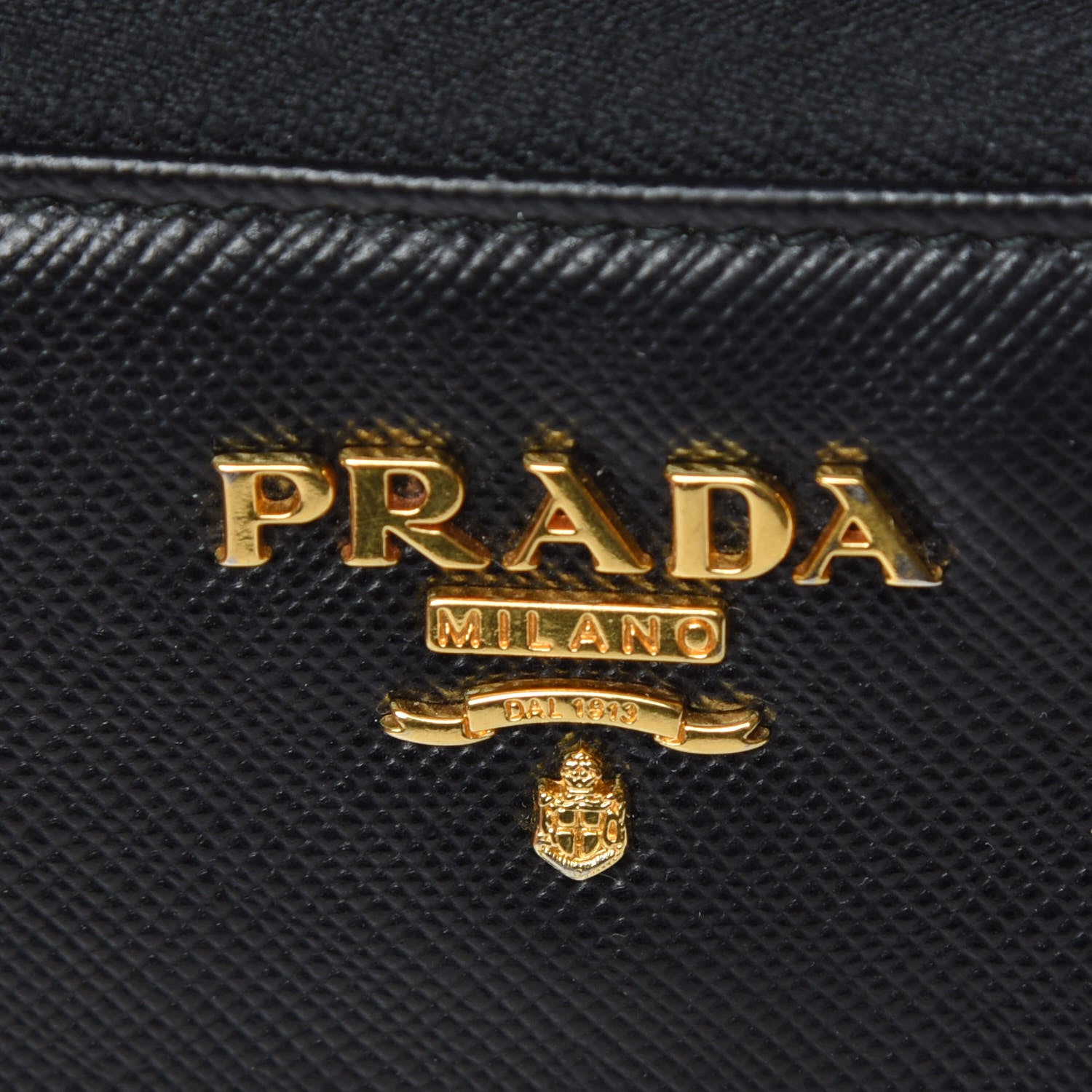 Prada Saffiano Colour Zip Around Wallet Black Peonia 6 of 16