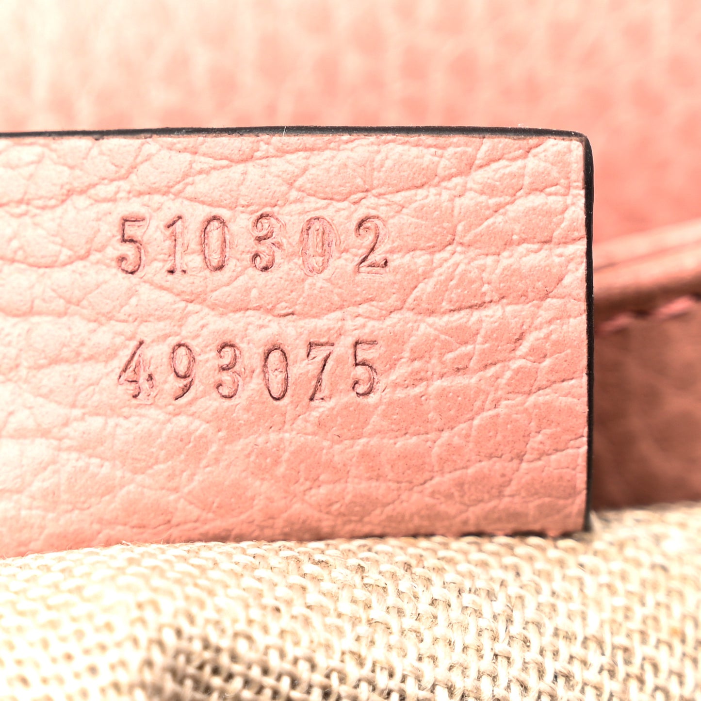 Dollar Calfskin Interlocking G Top Handle Shoulder Bag Soft Pink