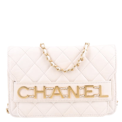 Chanel Calfskin Quilted Small Enchained Flap White 1 of 11