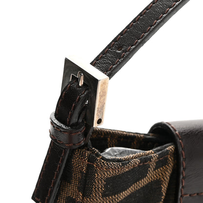 Fendi Zucca Mini Half Moon Baguette Tobacco 12 of 13