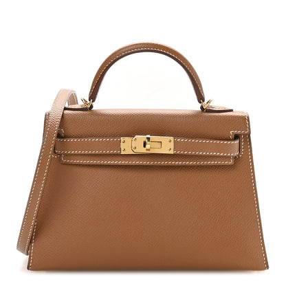 Hermes Epsom Mini Kelly Sellier 20 Gold 1 of 10