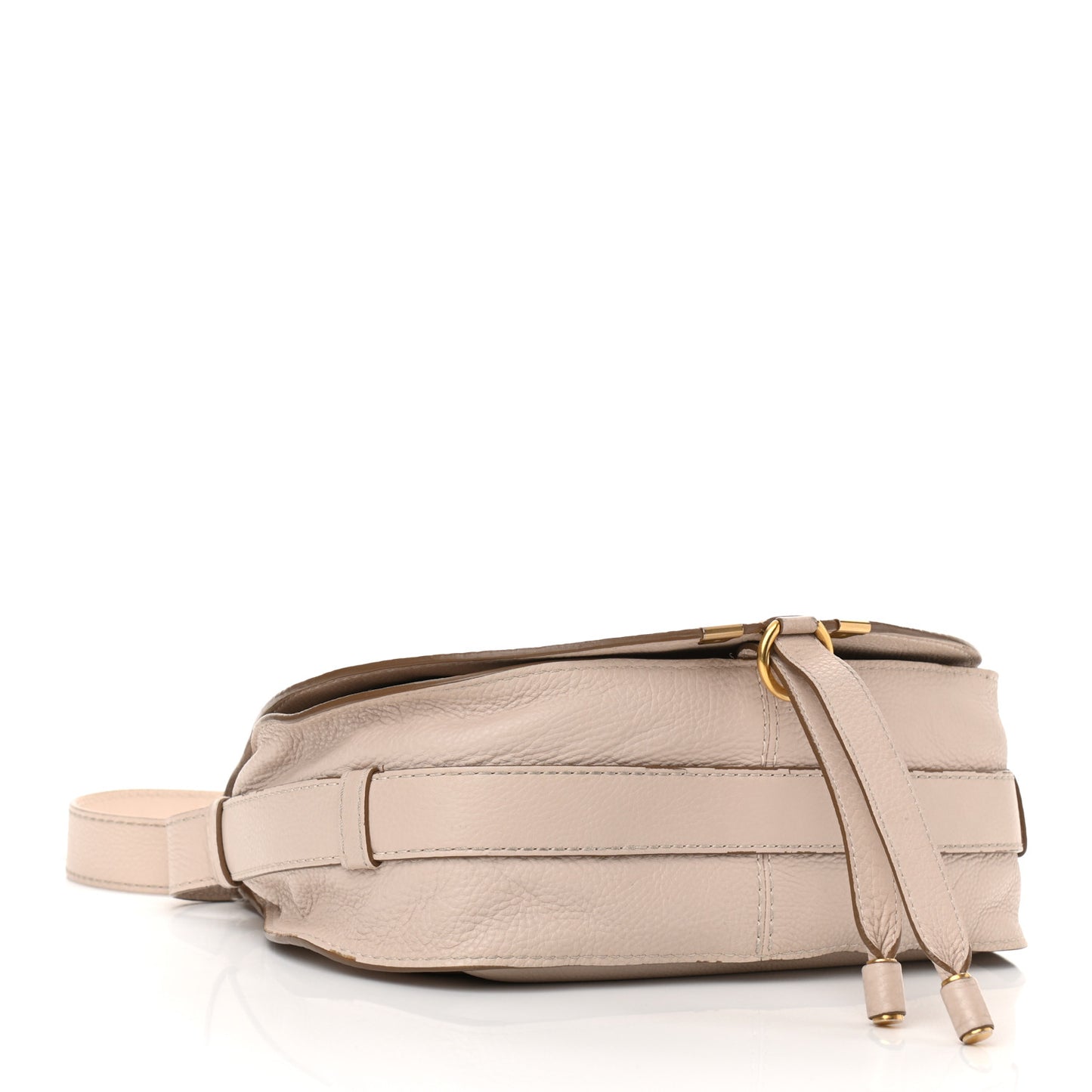 Calfskin Medium Marcie Round Crossbody Bag Blush Nude
