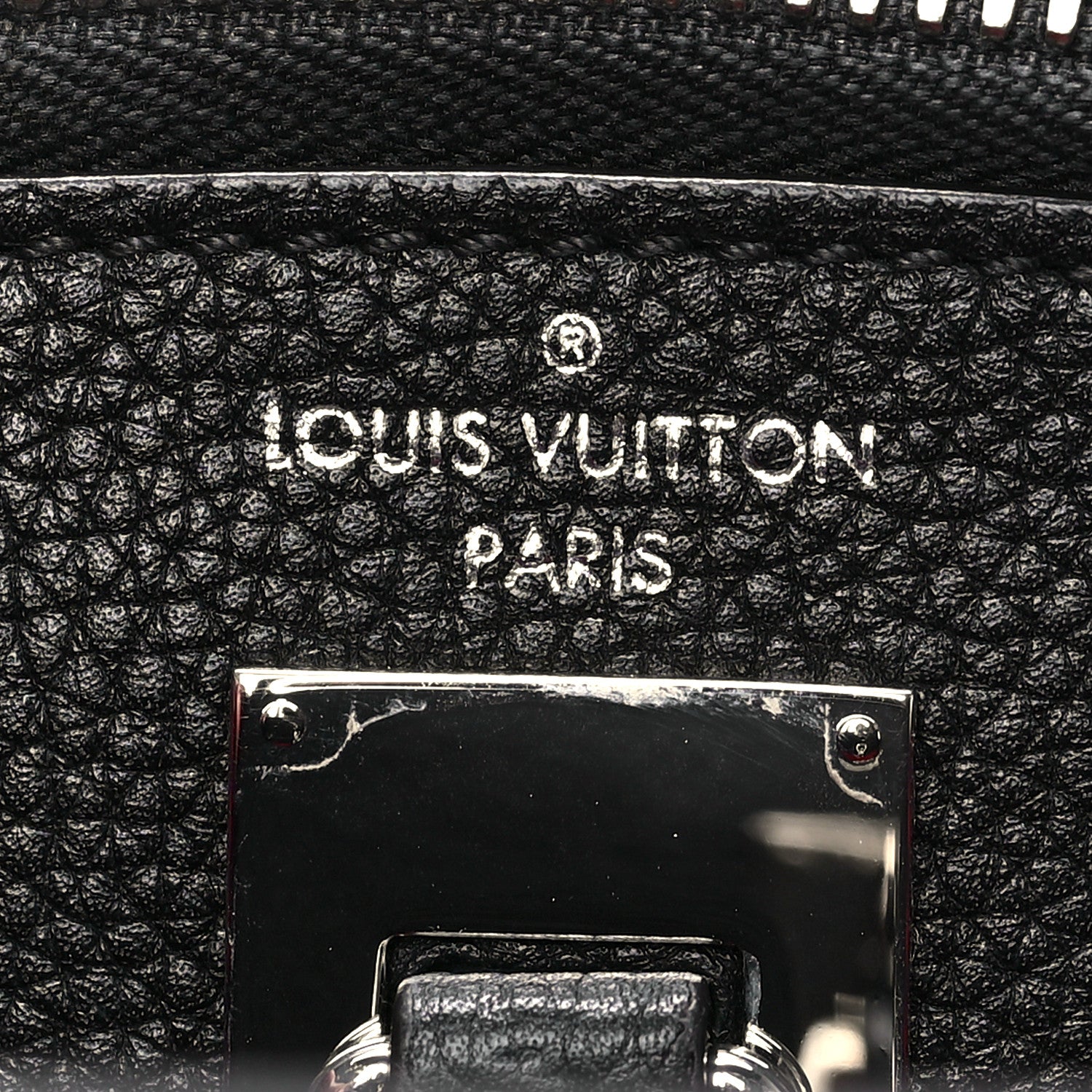 Louis Vuitton Taurillon City Steamer PM Black Fuchsia 8 of 8