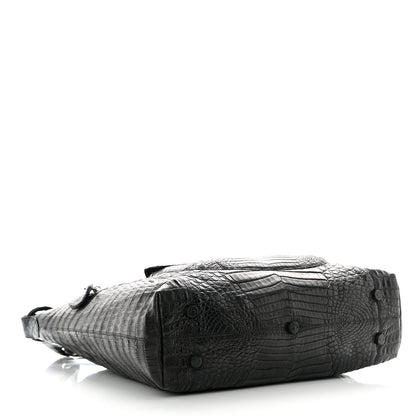Nancy Gonzalez Crocodile Chain Hobo Black 4 of 14