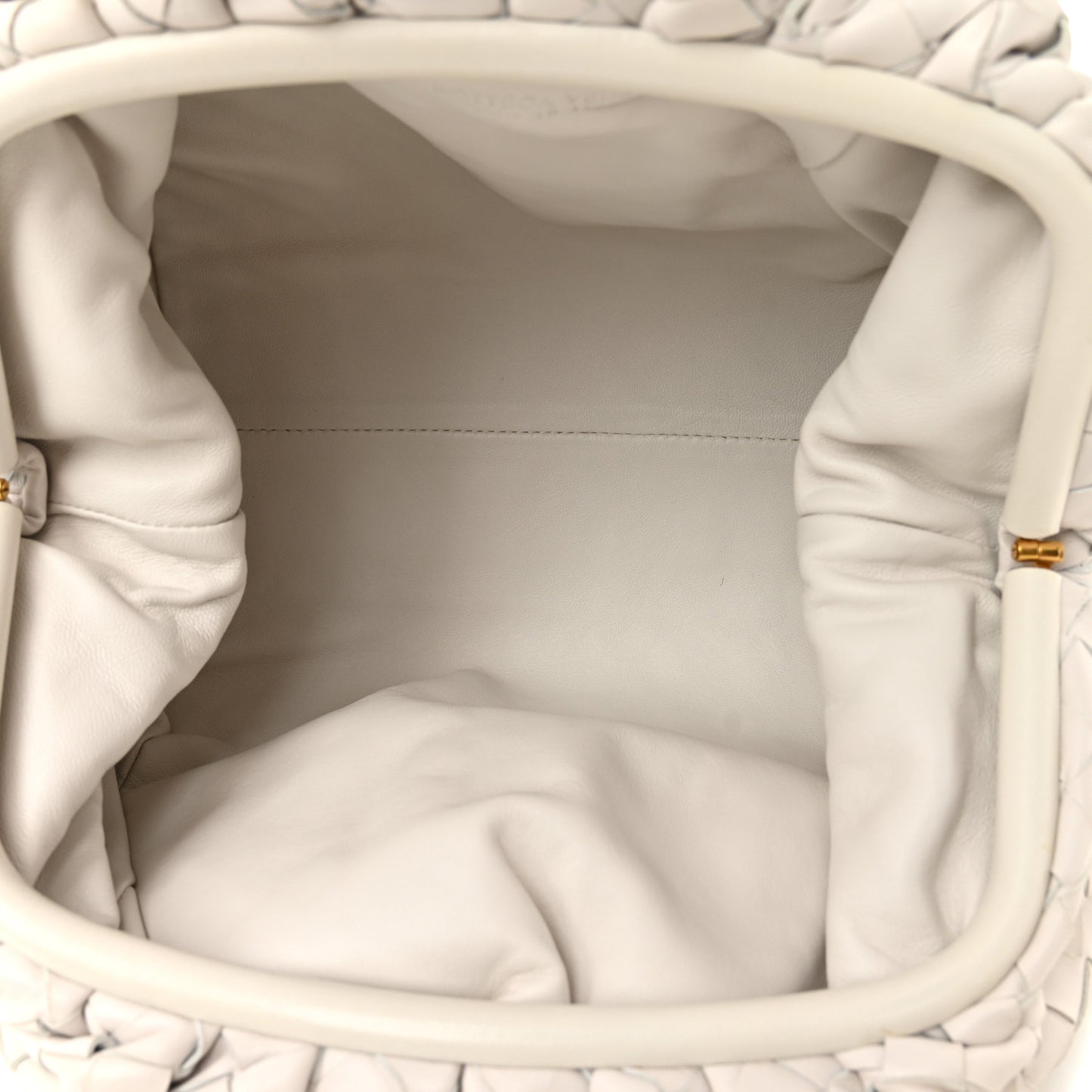 Nappa Maxi Intreccio The Pouch Oversized Clutch Plaster