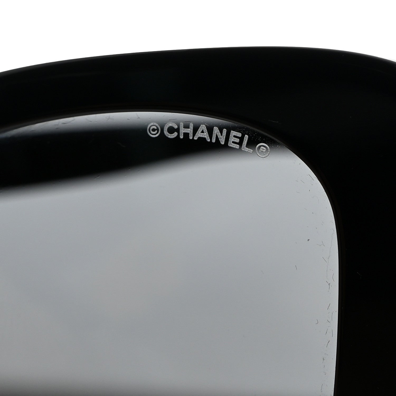 Chanel Acetate Strass Square Sunglasses 5422-B Black White 7 of 8