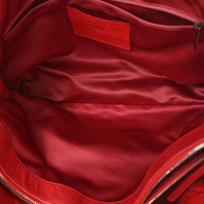 Chanel Glazed Calfskin Large On The Road Tote Red 5 of 13