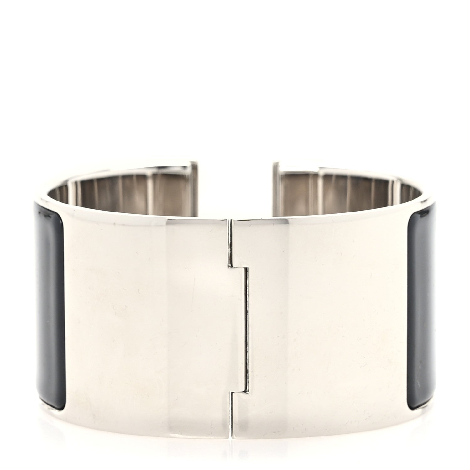 Hermes Enamel Extra Wide Clic Clac H Bracelet PM Black 3 of 5