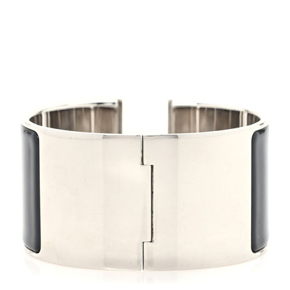 Hermes Enamel Extra Wide Clic Clac H Bracelet PM Black 3 of 5