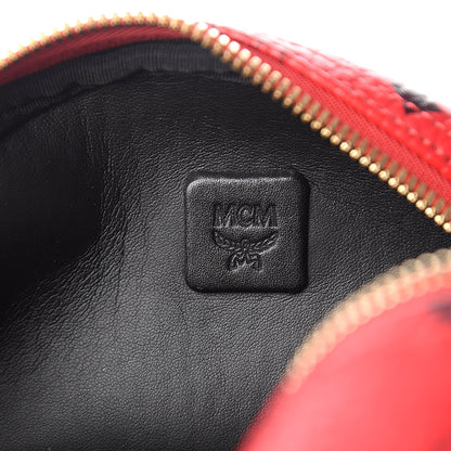 MCM Visetos Small Stark Backpack Ruby Red 6 of 9