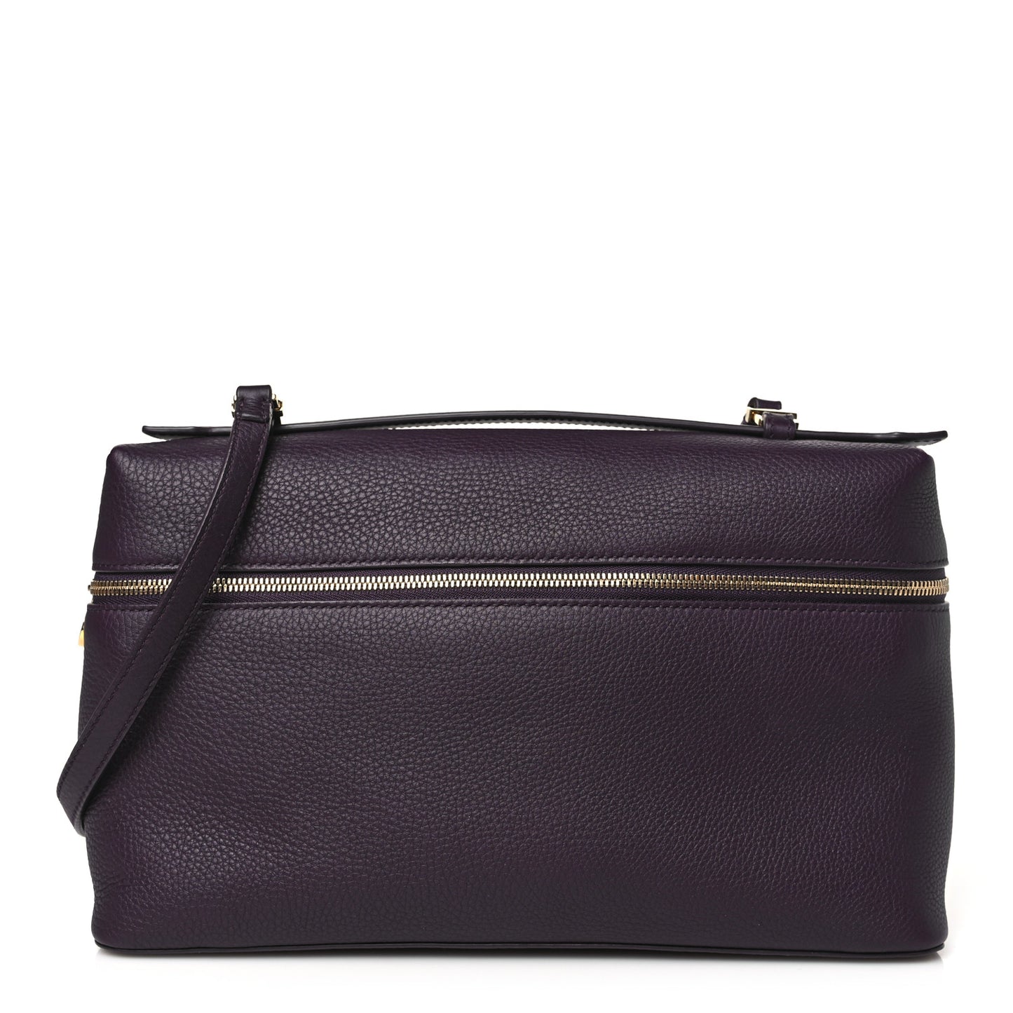 Grained Calfskin L19 Extra Pocket Pouch Plum