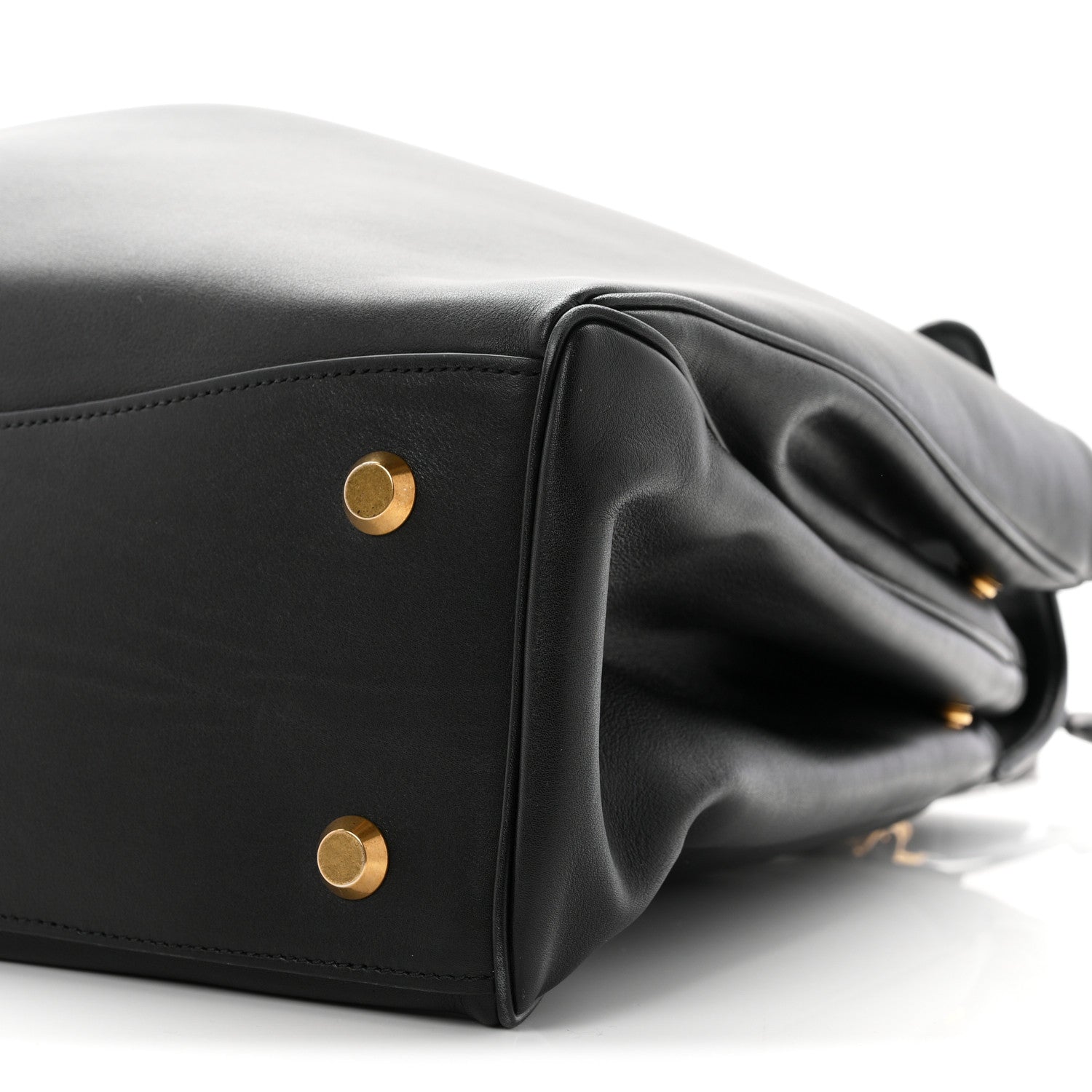Balenciaga Smooth Calfskin Large Rodeo Top Handle Handbag Black 9 of 10