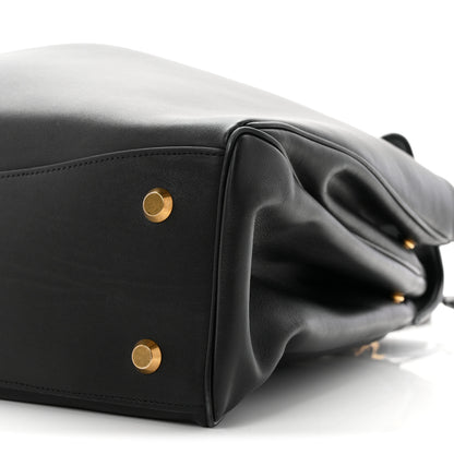 Balenciaga Smooth Calfskin Large Rodeo Top Handle Handbag Black 9 of 10