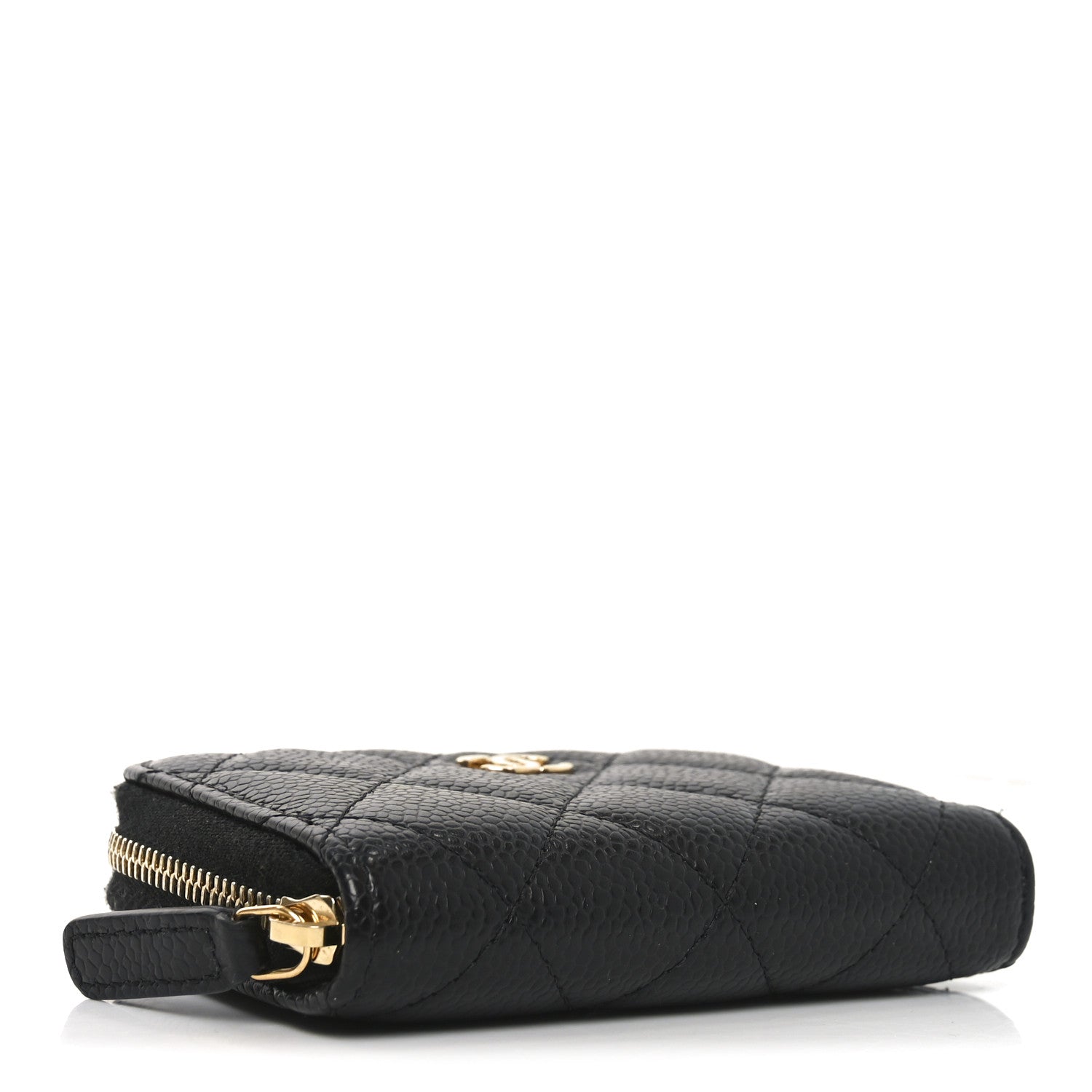Chanel Caviar Quilted Zip Coin Purse Black 4 of 8