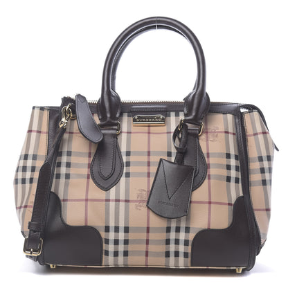 Burberry Haymarket Check Small Gladstone Chocolate 1 of 11