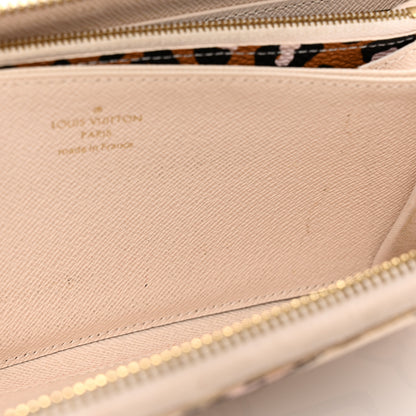 Louis Vuitton Monogram Giant Wild At Heart Zippy Wallet Creme 7 of 12