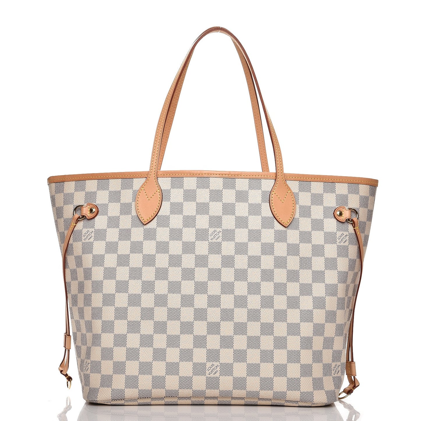 Damier Azur Neo Neverfull MM Rose Ballerine