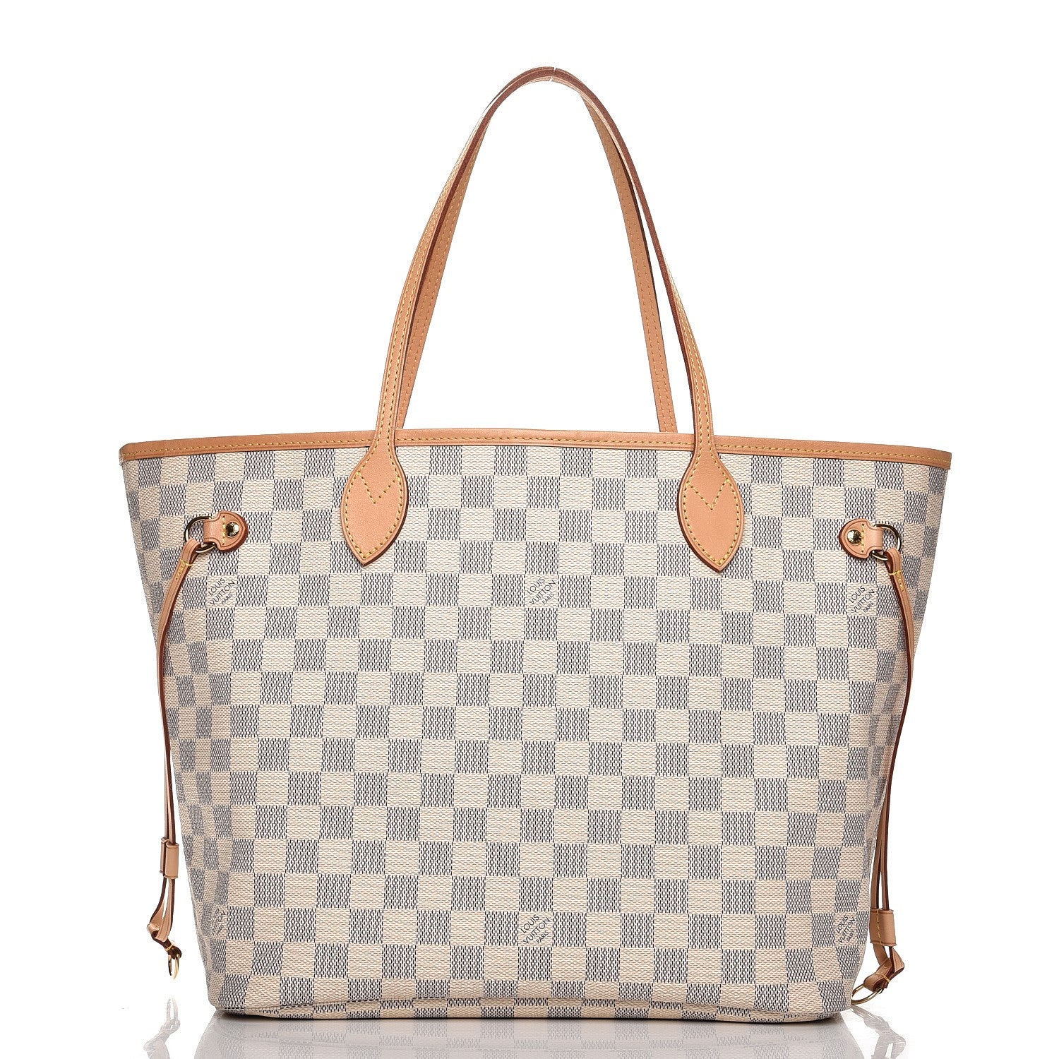 Louis Vuitton Damier Azur Neo Neverfull MM Rose Ballerine 3 of 10