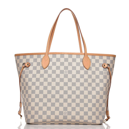 Louis Vuitton Damier Azur Neo Neverfull MM Rose Ballerine 3 of 10