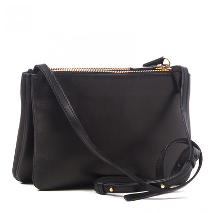 Celine Lambskin Small Trio Crossbody Bag Black 3 of 11