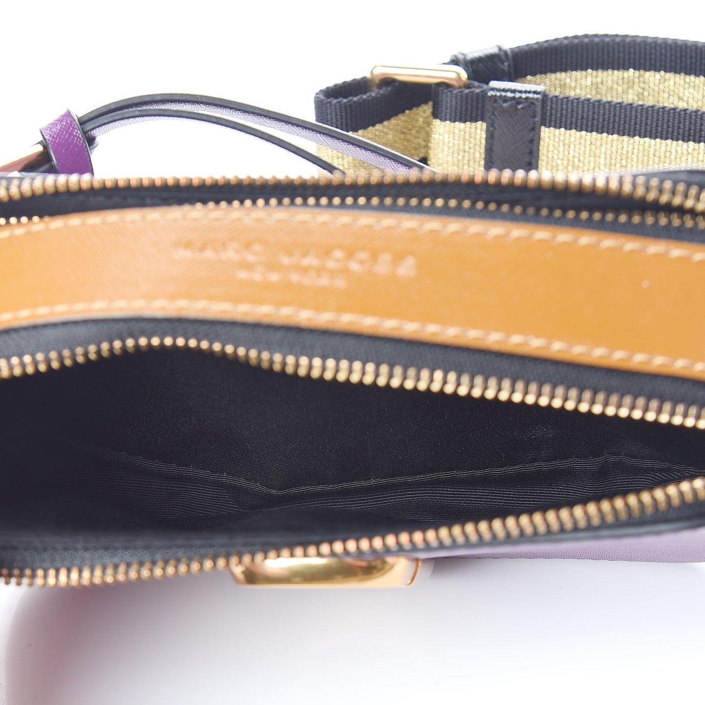 Saffino Small Snapshot Camera Bag Purple Gold