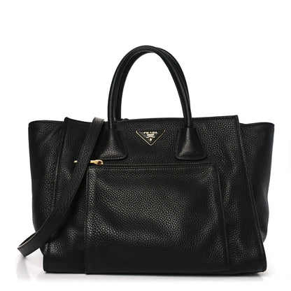 Prada Vitello Phenix Shopping Tote Black 1 of 16