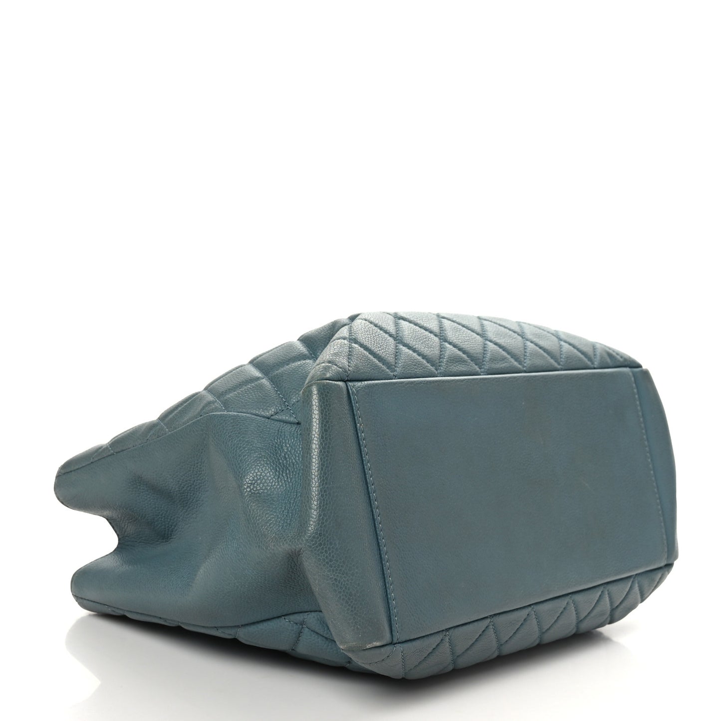 Caviar Quilted Grand Shopping Tote GST Blue