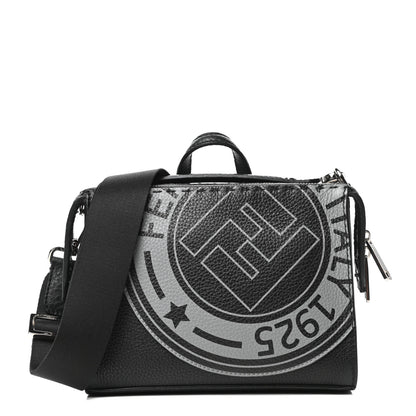 Fendi Cuoio Romano Selleria Fendi Stamp Patch Mini Lui Bag Black Grigio 1 of 8