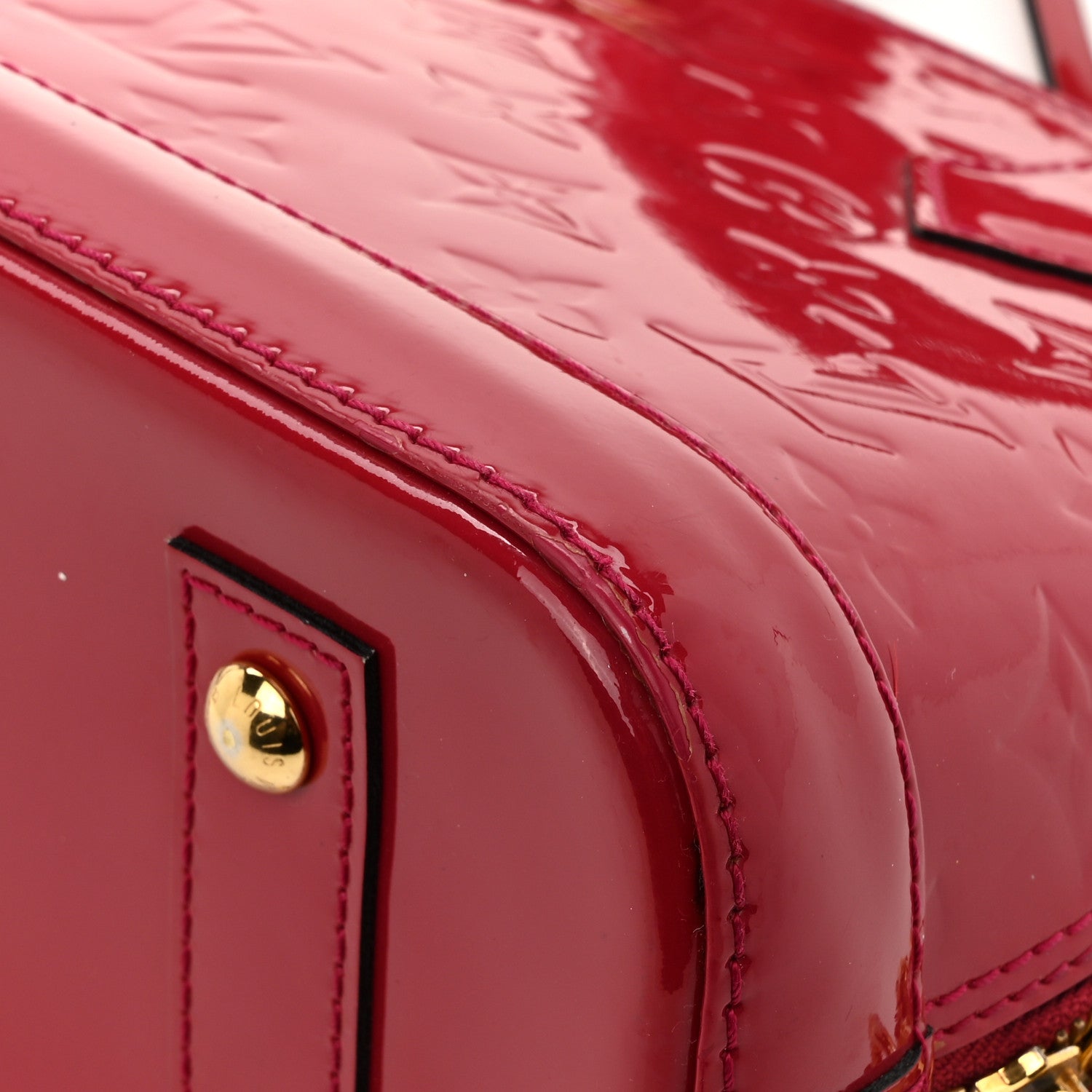 Louis Vuitton Vernis Alma BB Pomme D'Amour 14 of 14