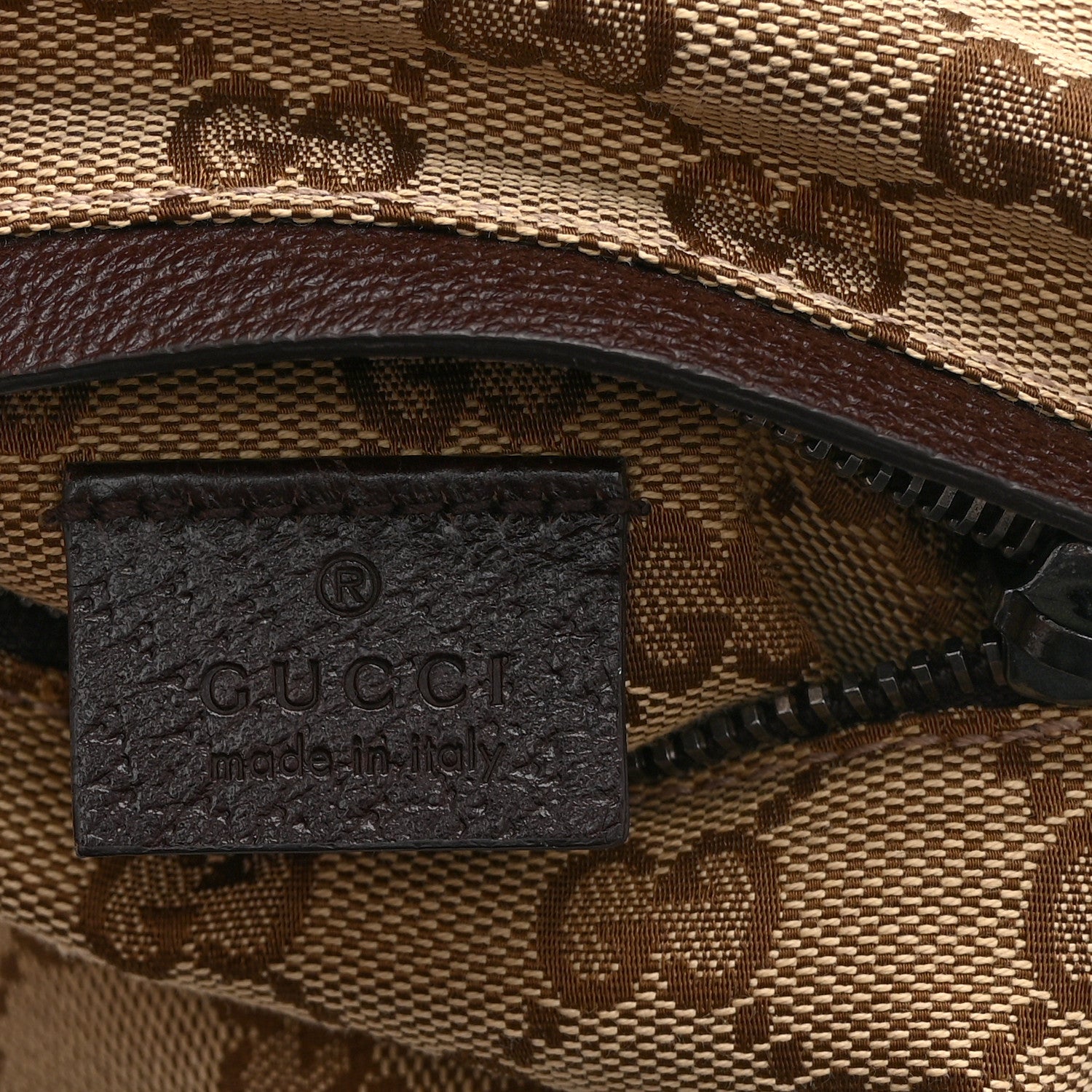 Gucci Monogram Web Belt Bag Dark Brown 6 of 10