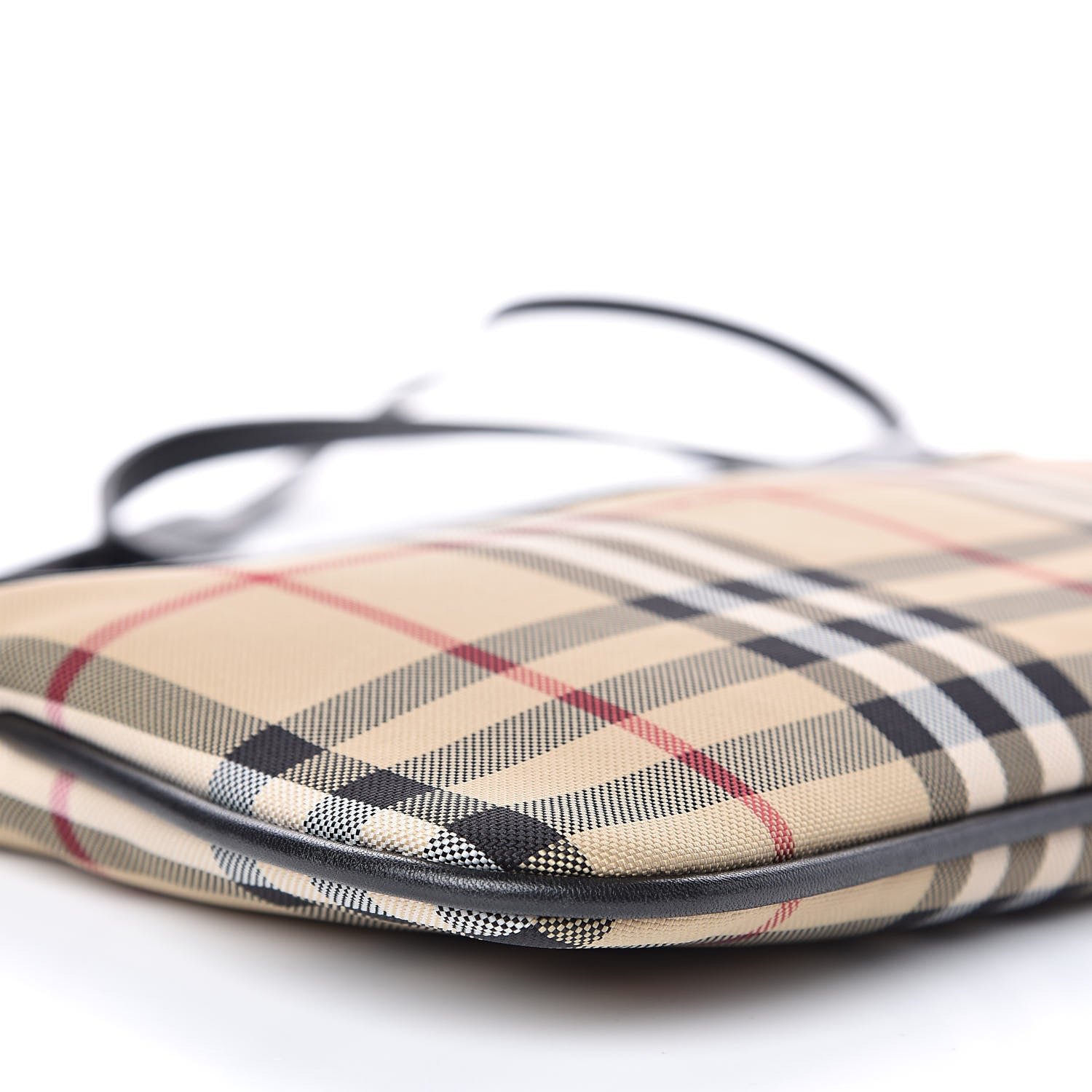 Burberry Horseferry Check Peyton Crossbody Clutch Bag Black 10 of 12