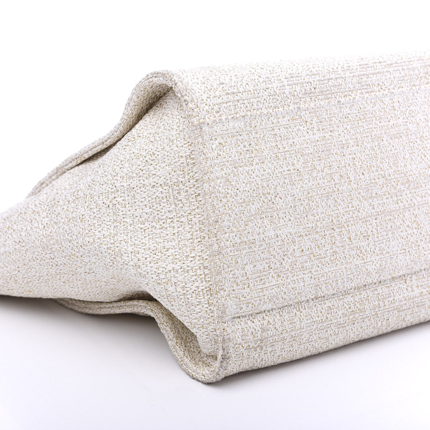 Chanel Lurex Boucle Medium Deauville Tote White 6 of 12