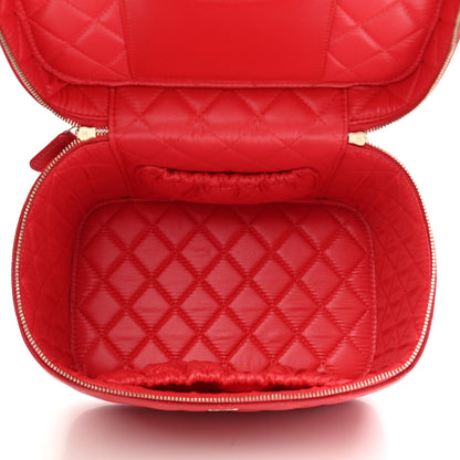 Chanel Caviar Quilted Large Vanity Pouch Red 6 of 8