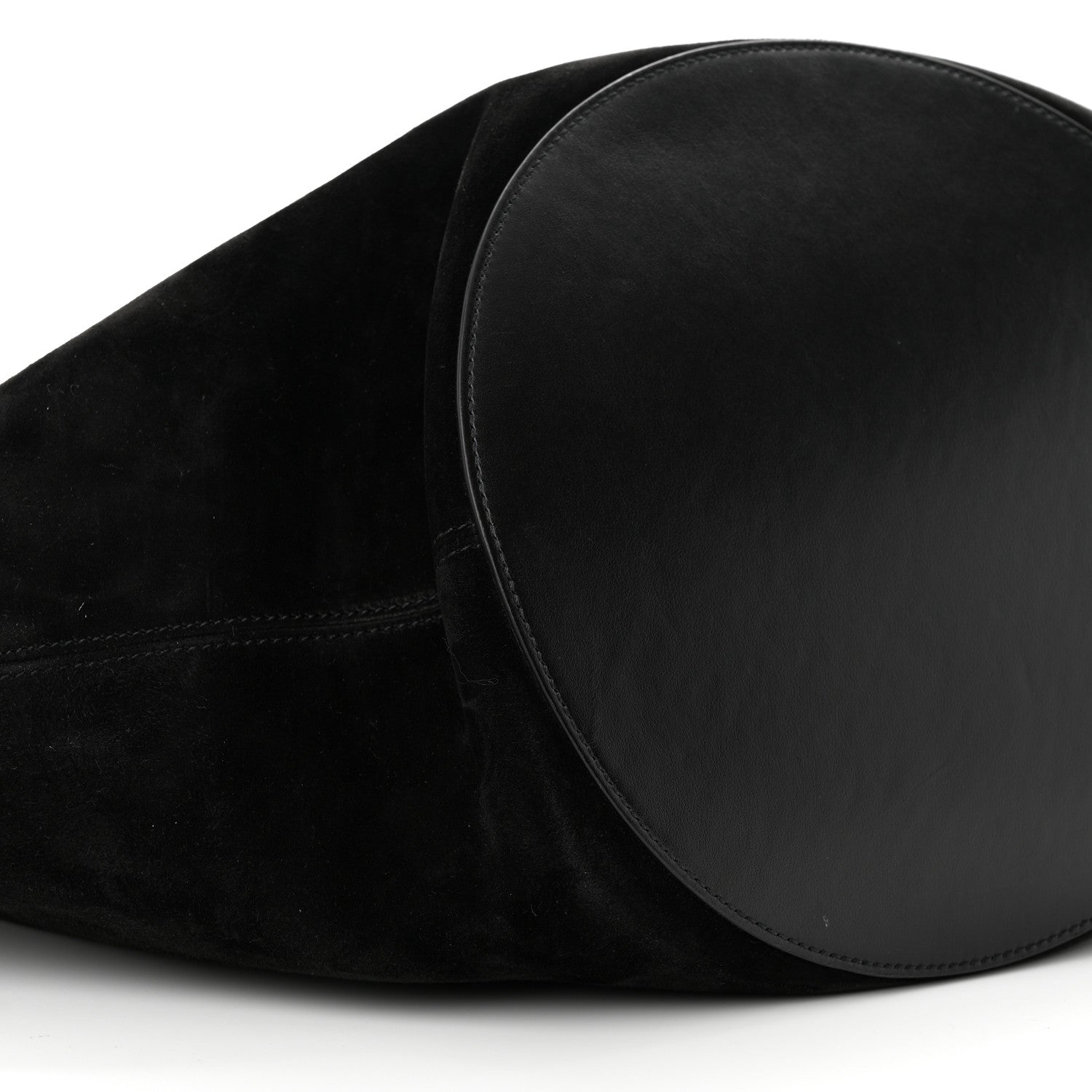 Khaite Suede Calfskin Medium Lotus Tote Black 8 of 9
