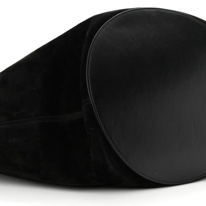 Khaite Suede Calfskin Medium Lotus Tote Black 8 of 9
