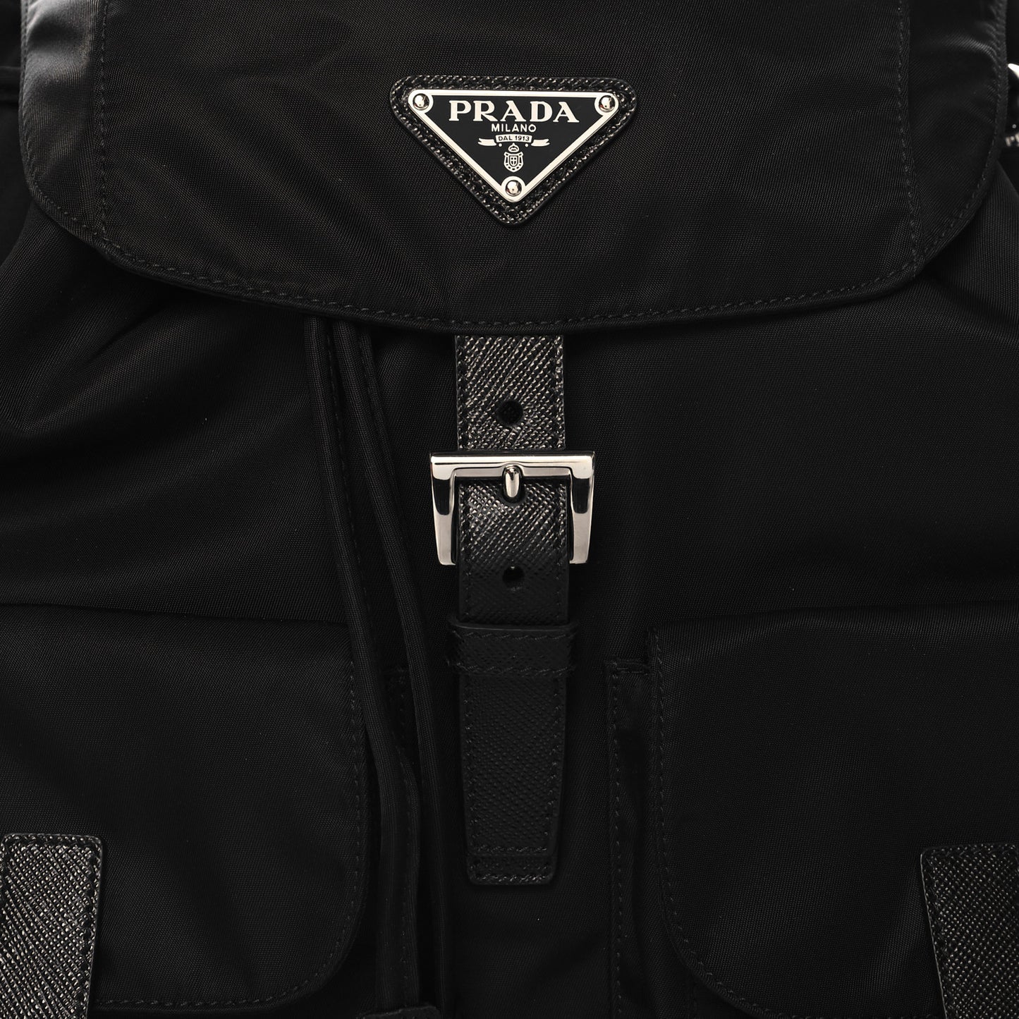 Nylon Vela Medium Backpack Black