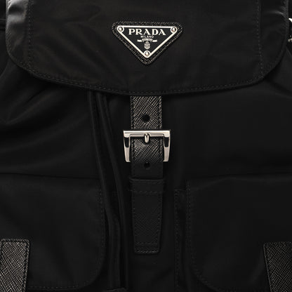 Prada Nylon Vela Medium Backpack Black 8 of 11