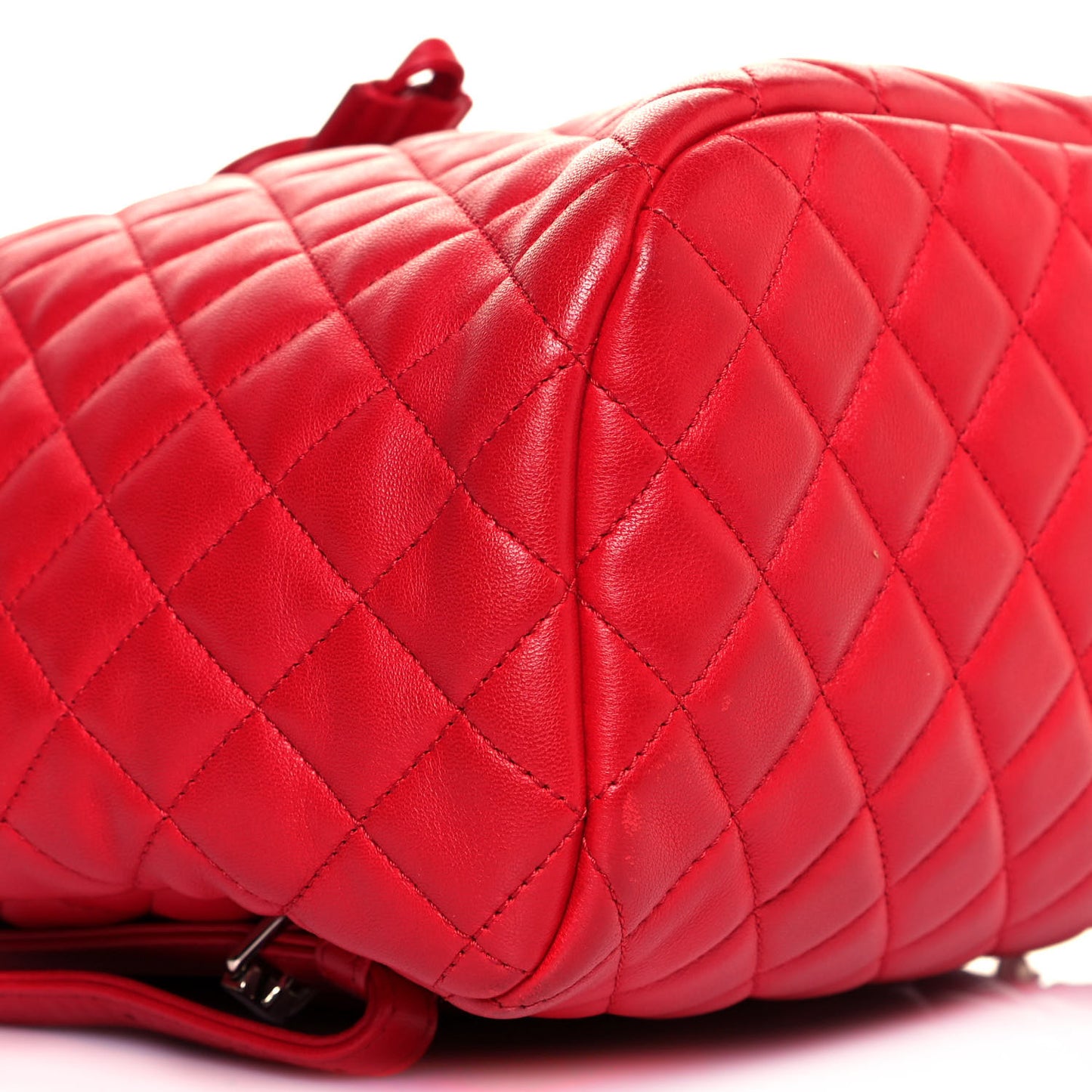 Lambskin Quilted Large Urban Spirit Backpack Red