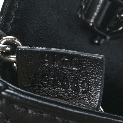 Gucci Calfskin Matelasse Monochrome GG Marmont Chain Belt Bag Black 7 of 9