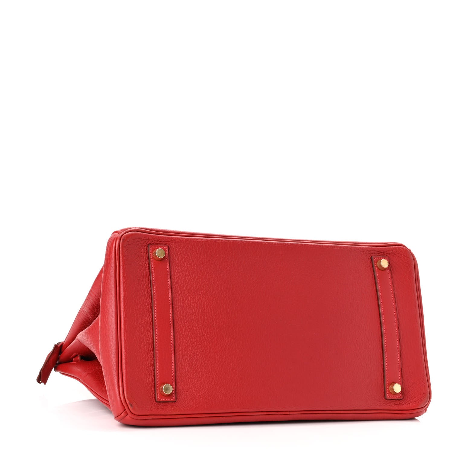 Hermes Taurillon Clemence Birkin 35 Rouge Vif 3 of 9