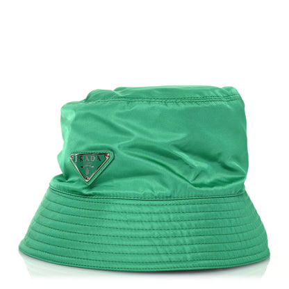 Prada Re-Nylon Triangle Womens Bucket Hat M Menta 1 of 8