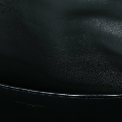Saint Laurent Smooth Calfskin Suede Medium Reversible Monogram Kate Satchel Dark Forest 11 of 12