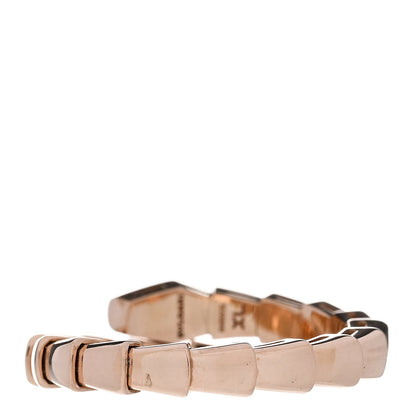 Bulgari 18K Rose Gold Serpenti Viper Ring XL 3 of 5