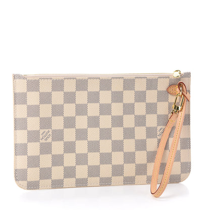 Louis Vuitton Damier Azur Neverfull MM GM Pochette 3 of 8