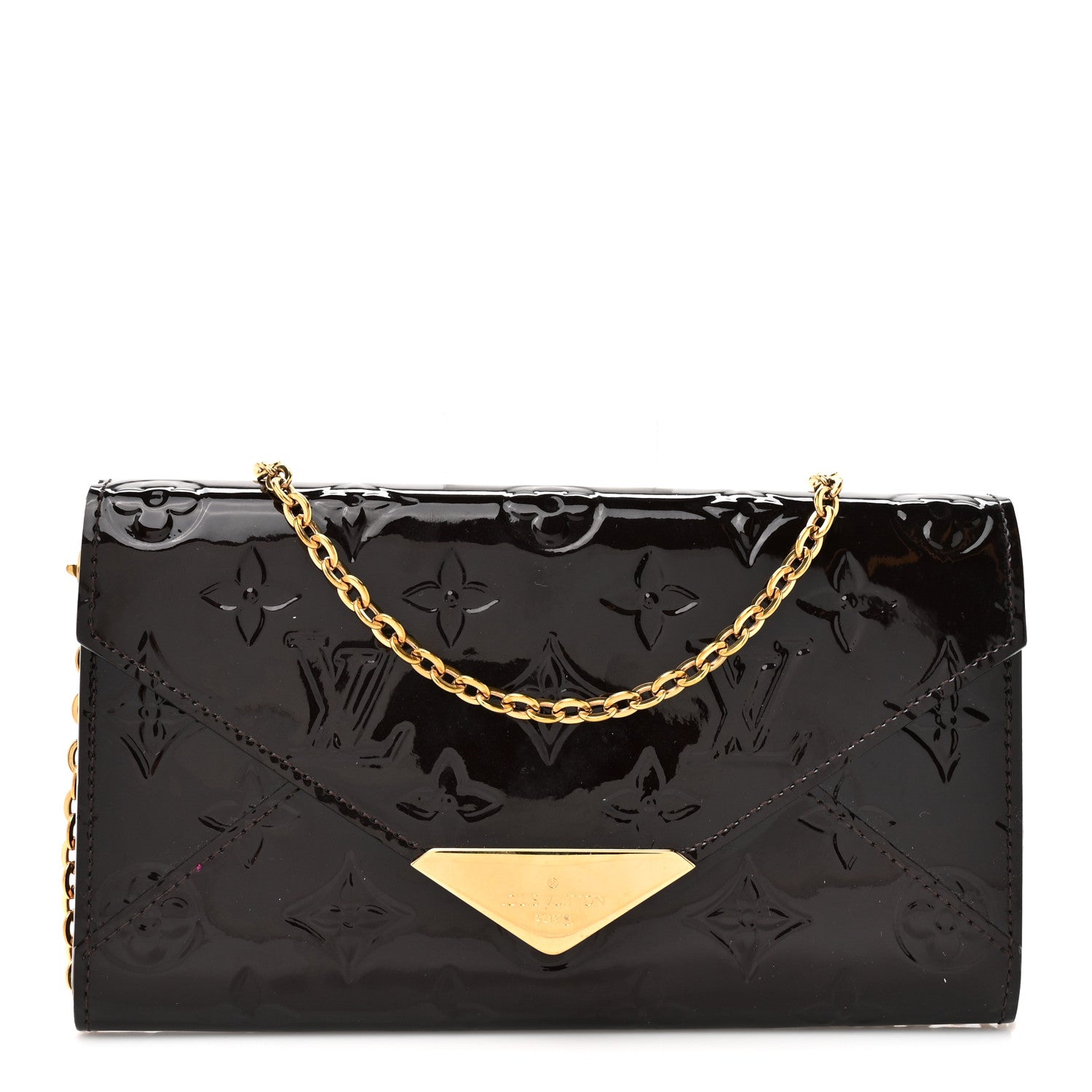 Louis Vuitton Vernis Mira MV Chain Wallet Amarante 1 of 12