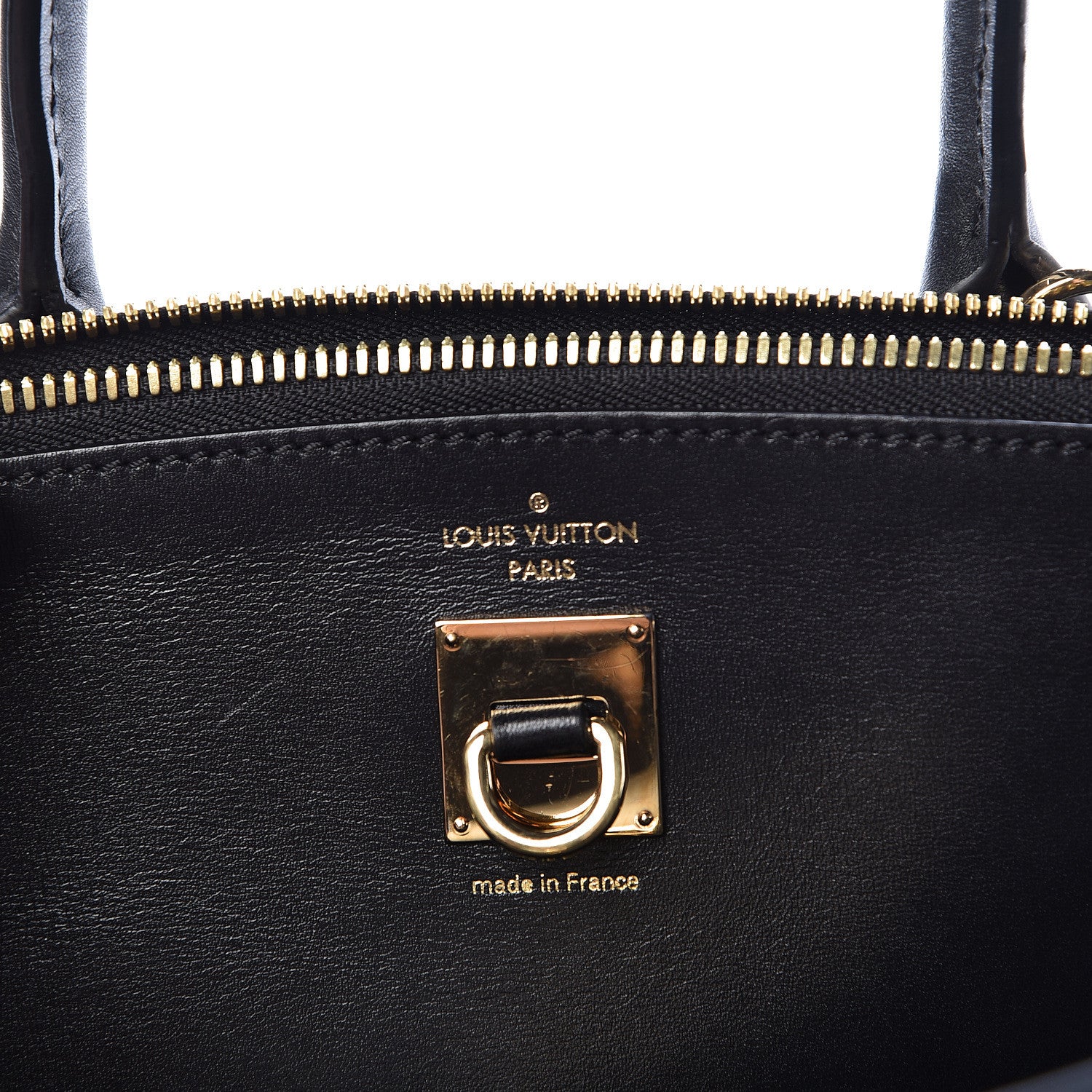 Louis Vuitton Calfskin City Steamer MM Black 6 of 12